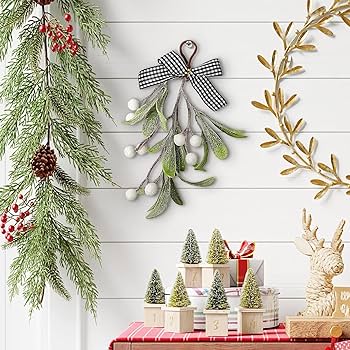Amazon｜人工緑のヤドリギ、グリーンクリスマスヤドリギ